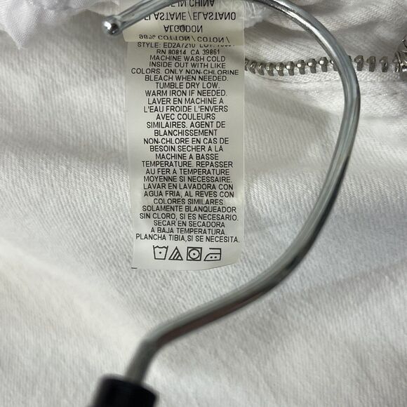 Ellie Tahari SZ 12 Classic Fit Jeans Relaxed Straight Leg Pockets Mid-Rise White - Picture 11 of 11